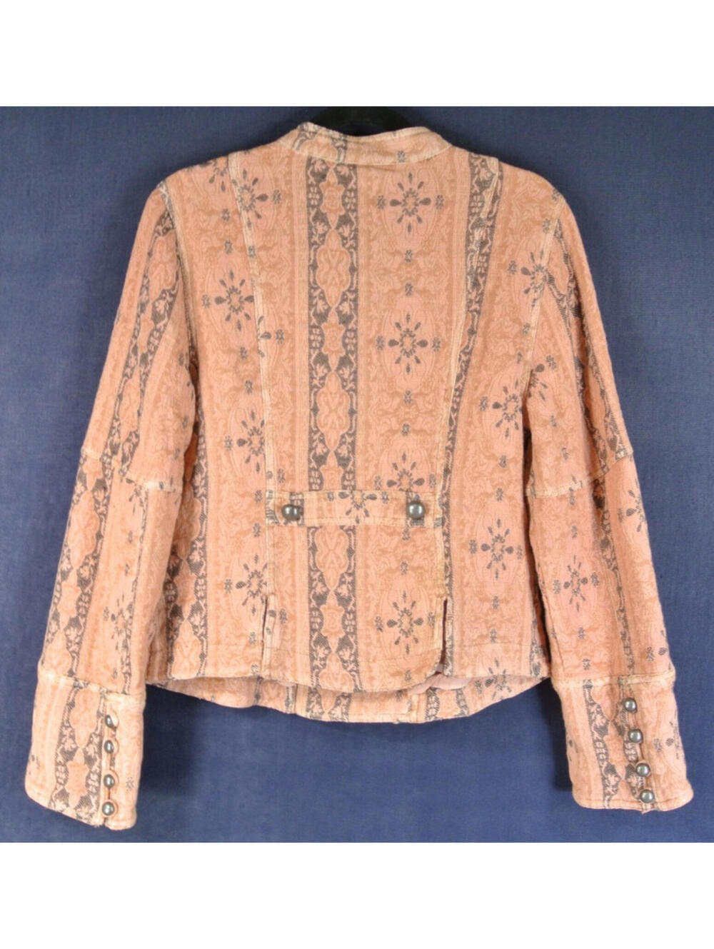 NEW, Free people Lotty Jacquard Jacket in Rose Smoke Sz XS #SJ2295 - Picture 6 of 9
